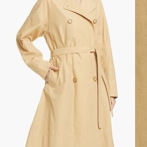 New Vince Light Tan Trench Coat with Tags
